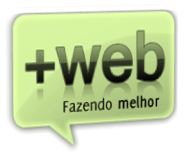 Logo do +web em tom verde escuro